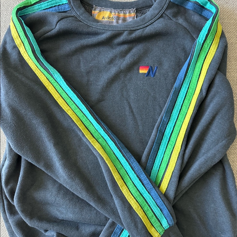 Rare/Vintage Aviator nation blue crewneck size small